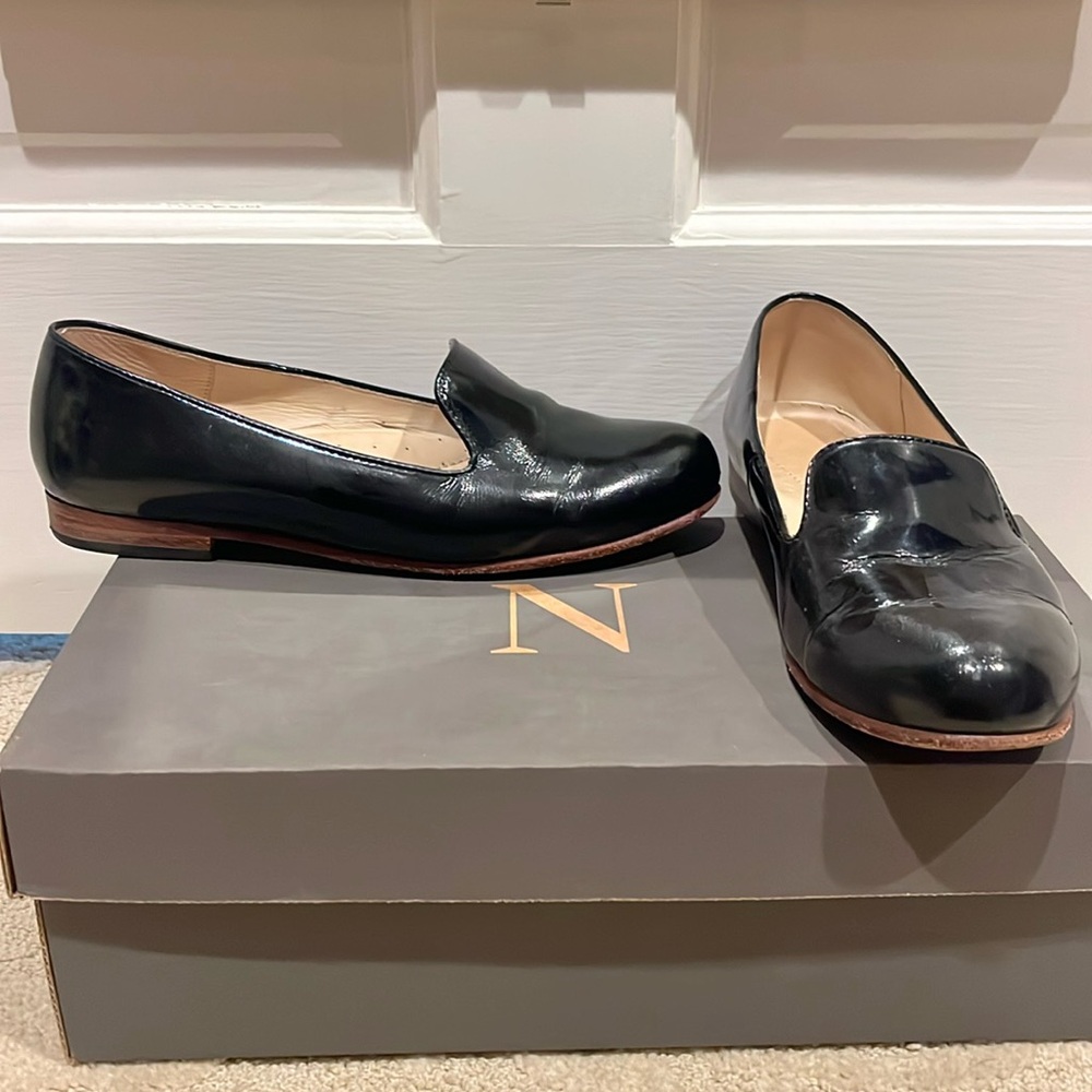 Nisolo Black Patent Leather Smoking Shoe  Size 7.5